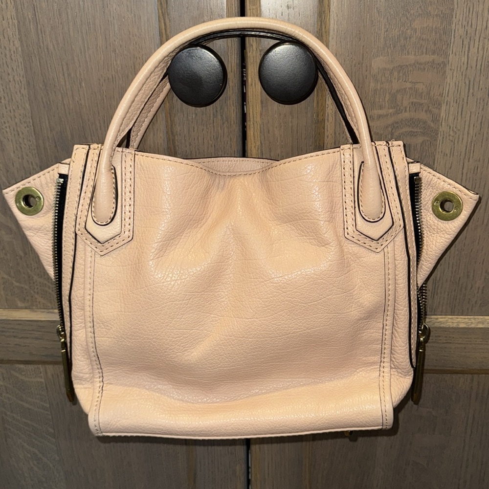 orYANY Light Camel Leather Satchel Crossbody Handbag - Picture 3 of 11
